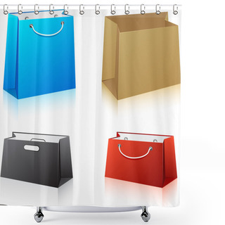 Personality  Set Of Shopping Bags. Shower Curtains