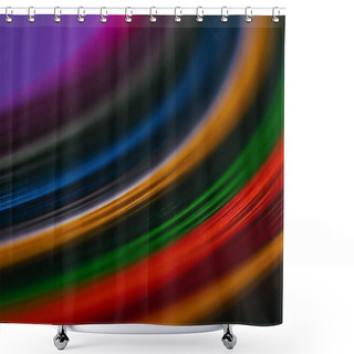 Personality  Close Up Of Colored Quilling Paper Stripes Shower Curtains