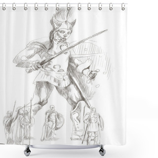 Personality  Talos Shower Curtains