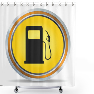 Personality  Fuel Icon Shower Curtains
