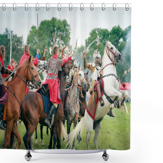 Personality  Winged Hussars - Battle Of Klushino Festival Shower Curtains