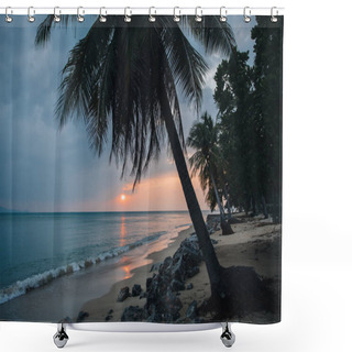 Personality  Beach Shower Curtains