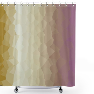 Personality  Abstract Brown Trianglify Generative Art Background Illustration  Shower Curtains