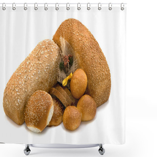 Personality  Bread Shower Curtains