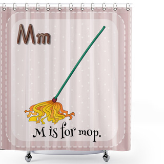 Personality  Flashcard M Shower Curtains