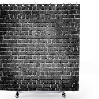 Personality  Old Dark Brick Wall Shower Curtains