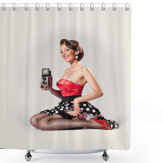 Personality  Say Cheese! Shower Curtains