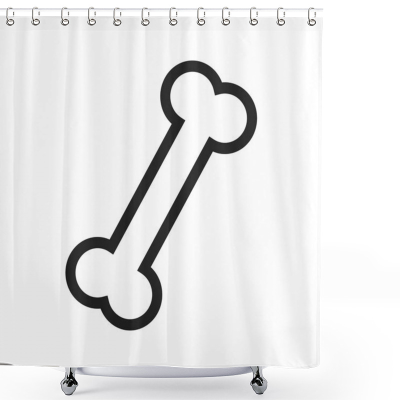 Personality  Bone for Dog icon shower curtains