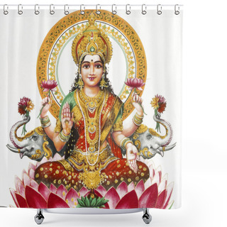 Personality  Lakshmi - Hindu Goddess Of Wealth, Prosperity,light,wisdom,fortu Shower Curtains