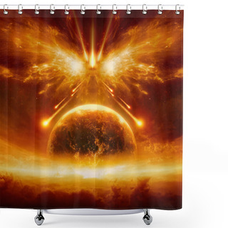Personality  End Of World, Complete Destruction Of Planet Earth Shower Curtains