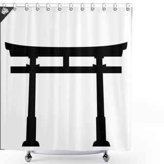Personality  Japan Traditional Gate Torii Shower Curtains