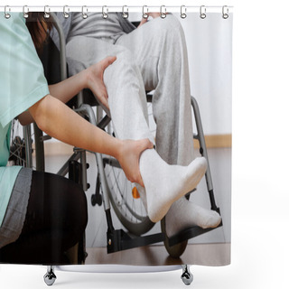 Personality  Disabled Rehabilitation Shower Curtains