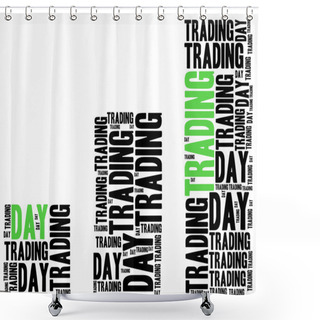 Personality  Day Trading On Stock Market Concept. Shower Curtains