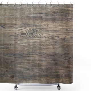Personality  Brown Wood Texture, Dark Wooden Abstract Background Shower Curtains