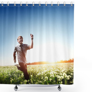 Personality  Young Man Shower Curtains
