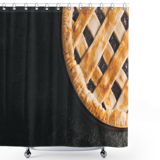 Personality  Homemade Pie Shower Curtains
