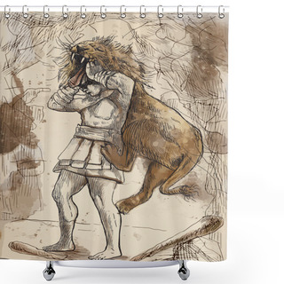 Personality  Hercules Shower Curtains