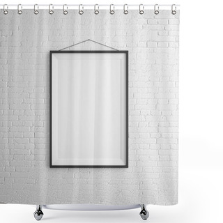 Personality  Black Frames Shower Curtains