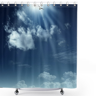 Personality  Way To Heaven. Shower Curtains
