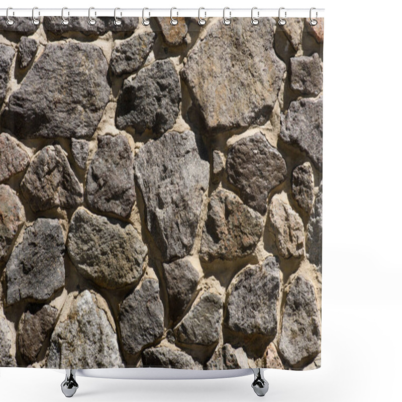 Personality  full frame image of stone wall background  shower curtains