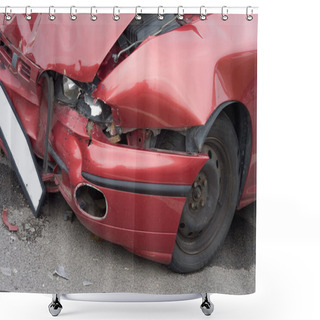 Personality  Car Wreck Shower Curtains