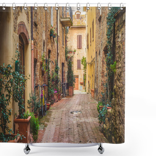 Personality  Old Town Pienza, Tuscany Between Siena And Rome Shower Curtains