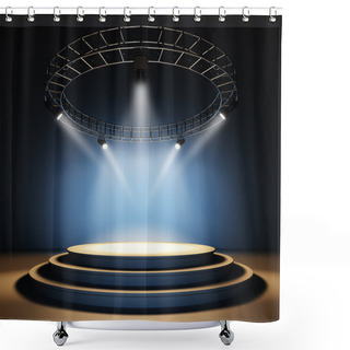 Personality  Empty Stage. Shower Curtains