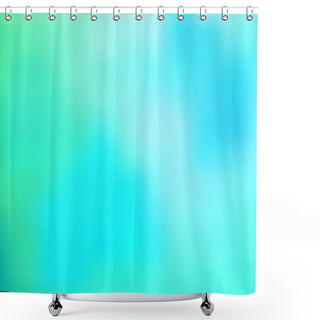 Personality  Abstract Mint Green Blurred Background. Colorful Fluid Gradient. Soft Color Vector Illustration For Web-design , Website , Banner Poster Or Concept Design. EPS 10 Shower Curtains