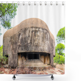 Personality  Old Military Bunker Of WWII Shower Curtains