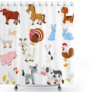 Personality  Farm Animals Shower Curtains