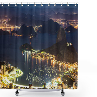 Personality  Night View Of Rio De Janeiro Shower Curtains