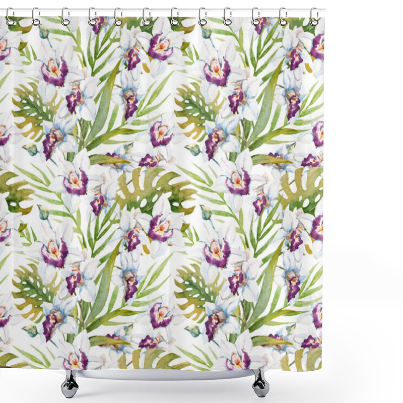 Personality  Watercolor Tropical Pattern Shower Curtains