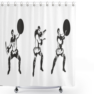 Personality  Chukchi Young Men Set Shower Curtains