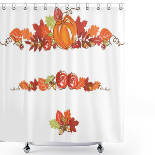 Personality  Thanksgiving Autumn Background Shower Curtains