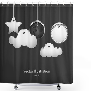 Personality  Speech Bubbles - Vector Illustration Shower Curtains