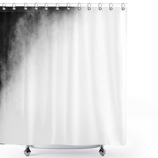 Personality  Vintage Vignette, Halftone Vector Texture Overlay Shower Curtains
