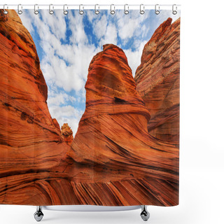 Personality  Sandstone Formations In Utah Shower Curtains