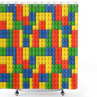 Personality  Color Lego Background Shower Curtains