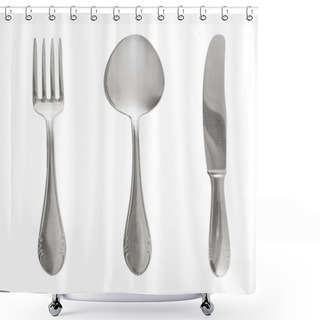 Personality  Fork, Spoon And Knife Shower Curtains