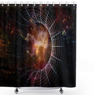 Personality  Virtual Cosmos Shower Curtains