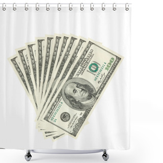 Personality  Dollars Spread Shower Curtains