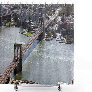 Personality  New York City Brooklyn Bridge Shower Curtains