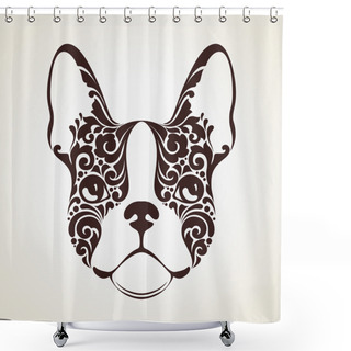 Personality  Ornamental Decorative Dog Shower Curtains