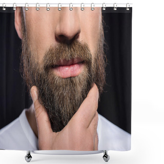 Personality  Bearded Man Shower Curtains