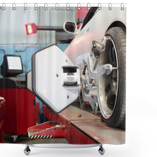 Personality  Wheel Alignment Equipment Shower Curtains