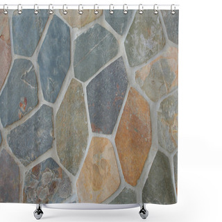 Personality  Stone Walkway Shower Curtains