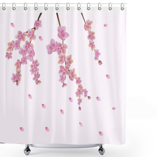 Personality  Spring. All Wakes Up, Flowers Sakura Blossom.Postcard  Shower Curtains