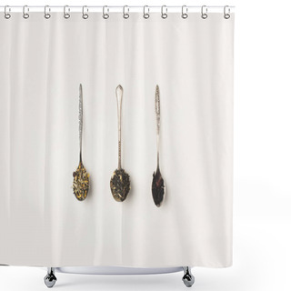 Personality  Dry Herbs In Spoons  Shower Curtains