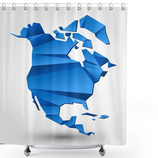 Personality  North America Shower Curtains