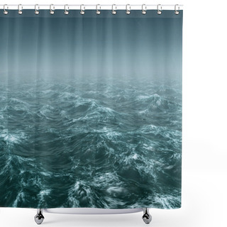 Personality  Stormy Sea Shower Curtains